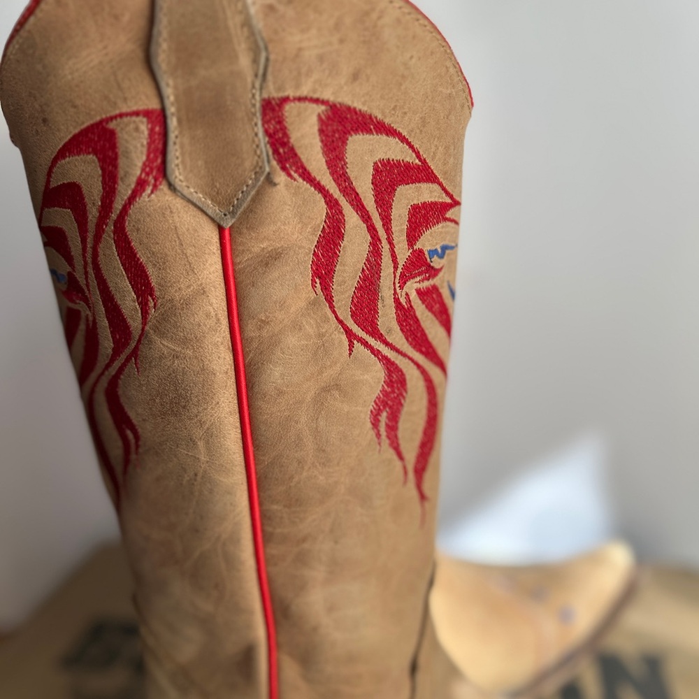 Circle G Eagle Flag Boots Size 7M - Picture 7 of 15